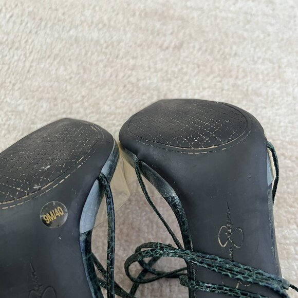 Jessica Simpson JP Hemmie Strappy Clear Pointed Toe High Heels 9 - Picture 2 of 10